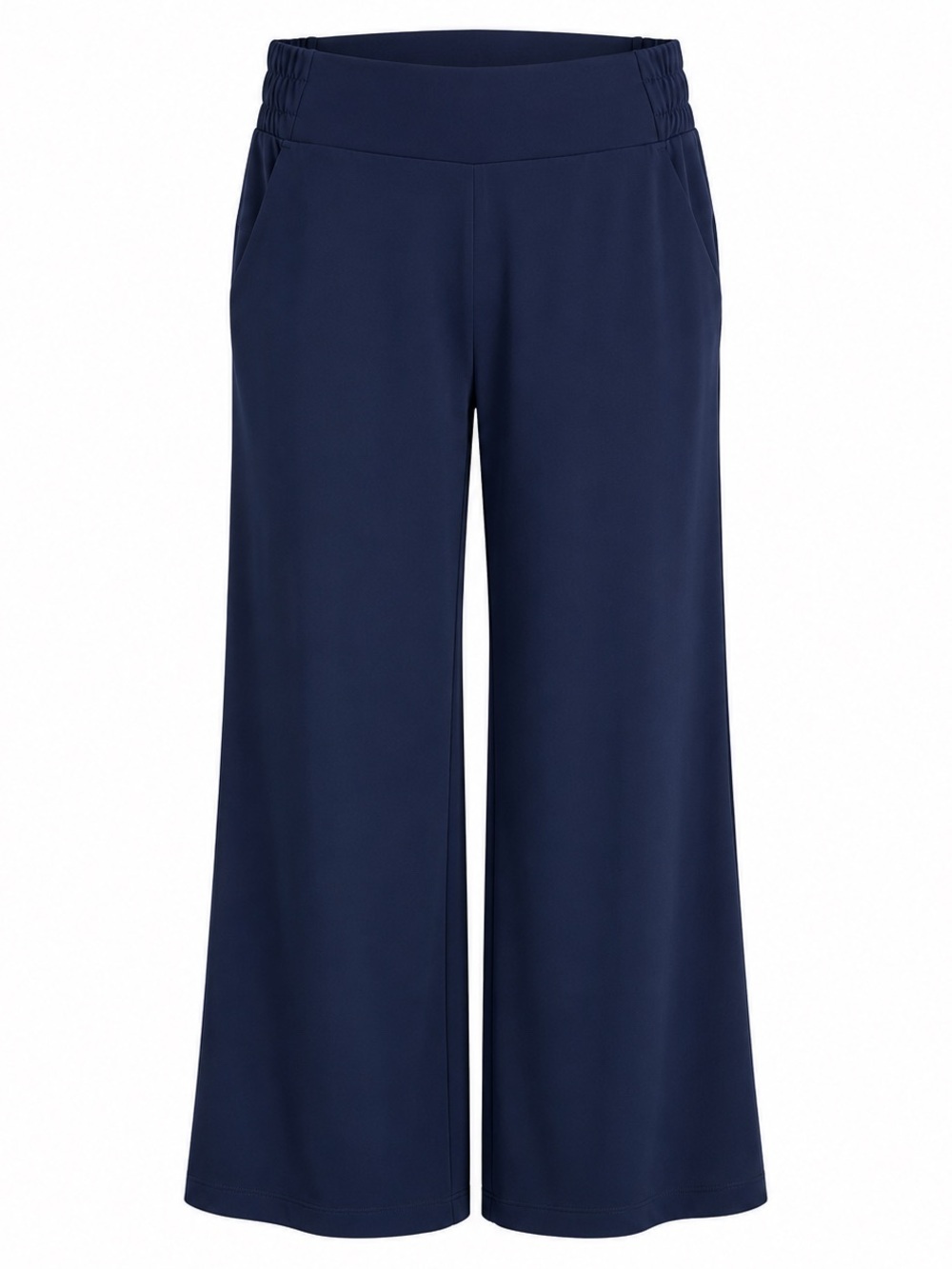 NWT Member’s Mark Women’s Travel Wide Leg Pants Navy XS Pull On Stretch